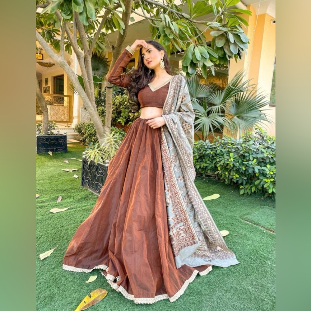 Brown Lehenga